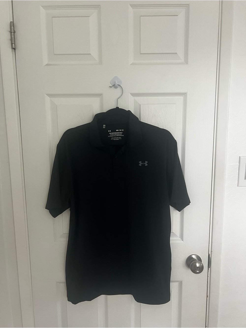 Under Armour Black‎ Men's Polo with Tonal Logo
